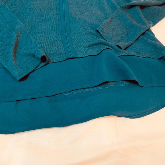 Sanctuary Deep Teal Layered Look Sweater Size S - Picture 4 of 9